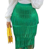 High-Waisted Spliced Tuxedo Dress Body-Body-Soup-And-So-Supling Party Pencil Skirt Plus-Size Women's Skirt Skirt HZ0107