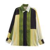 ZARZ Homemade New Women's Seamed Tense Tense T-Shirt Silky Sty Printed Pants HZ0107