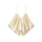 ZARZ Homemade New Women's Clothing Oceanic Silk Folded Blouse 3776/019/712 HZ0107