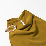 ZARZ Homemade New Women's Clothing Smocoat With Seam-Cloaught Hanging Collar Blouse 8919 911 HZ0107