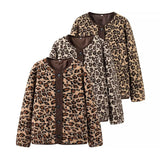 ZARZ Homemade New Women's Classic Fashion Fashioned Hsinth Lambs Leopard Coat HZ0107