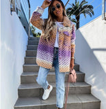 2025 Explosion Ebaywish Autumn And Winter New Fashion Printing Lady's Coat HZ0107