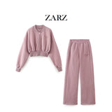 ZARZ Homemade New Women's Embroideryˮ Wash Effect Jogging Pants Swear 1131825 HZ0107