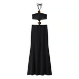 ZARZ Homemade New Women's Classic Seam-On Shoulder Sexy Empty Dress HZ0107