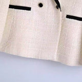 ZARZ Homemade New Women's Clothing Fashion White Collar Coat HZ0107