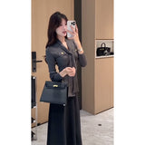Fashion Set Summer 2025 New Empty Sleeveless Vest Blouse High-Rise Loose-Fitting Skirt Suit