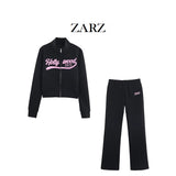 ZARZ Homemade New Women's Sty-Chees Styling Zippered Horned Pants HZ0107