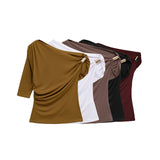 ZARZ Homemade New Women's Clothing Fashionable Asymmetric Nylon Top 1026164 HZ0107