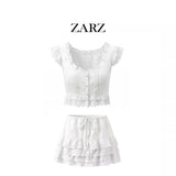 ZARZ Homemade New Women's Dress Dress Collar Sleeveless Waist Commuting Temperament 2902586 HZ0107