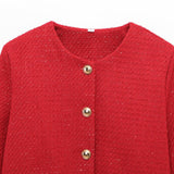 ZARZ Homemade New Women's Classic Gold Button Texture Suit Jacket 9052719 HZ0107