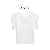 ZARZ Homemade New Women's Classic Zipper Sleeve Knitting Top 3519008 HZ0107