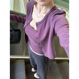 2025 Early Autumn Hip New Simple Casual Babes Vest Sling With Long-Sleeved Open Shirt Casual Top