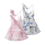 ZARZ Homemade New Women's Clothing ÷Ø÷Ø Casual Flowers Belt Dress HZ0107