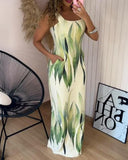 2025 Fashion Casual Printed Dress Women's Dress HZ0107