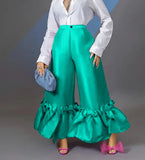 AM220521 High Waist Flare Pants HZ0107