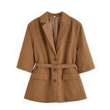 ZARZ Homemade New Women's Clothing Smocoat Casual Five-Sleeves With Suit Jacket HZ0107