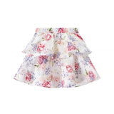 ZARZ Homemade New Women's Clothing Hang Neck Sleeveless Short Top Short Floral Skirt Two-Piece HZ0107