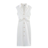 ZARZ Homemade New Women's Classic Pearl-Blobuted Shirt Dress 3644176 HZ0107