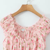 ZARZ Homemade New Women's Classic Fashion Fashion Fashionable Wood Ears Broken Flower Skirt HZ0107