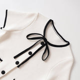 ZARZ Homemade New Women's Dress Oceanic Colling-Neck Short-Sleeved Knitted Shirt 5536192 HZ0107