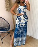 2025 Fashion Casual Printed Dress Women's Dress HZ0107