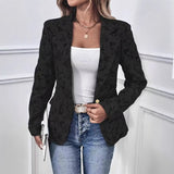 New Wish Spring And Autumn Fashion Splicing Collar Repair Cardigan Temperament Blazer
