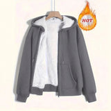 New Women's Winter Explosion Warm Plush Hoodie Jacket