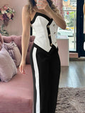 2025 Fashion Double Buckle Sueding Set Women's Suit HZ0107