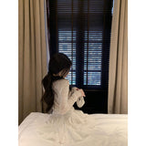 Cold And Light Sunscreen Knitted Cardigan First Love Fluen Lace Little White Dress Two Sets Of Women