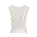 ZARZ Homemade New Women's Double-Sided Waistcoat Double-Sided Cloth Trousers 3641305 HZ0107