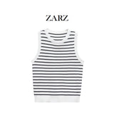 ZARZ Homemade New Women's Classic Fashion Striped Knitting Top 5775030 HZ0107