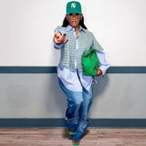 Women's Jeans Set Women's Fashion Blouse Wrapped Corset High-Waisted Denim Shorts HZ0107