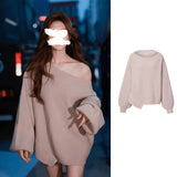 The Real Price Of Zhao Luth The Same Fasc Egatse Color Does Not Set Out-Up Knitted Sweater Casual Sweater Women's Coat Top