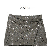 ZARZ Homemade New Women's Clothing Balls And Tablets Double-Pearl Miniskirt 7969226 HZ0107