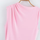 ZARZ Homemade New Women's Classic Chopless Sleeveless Round-Neck Mini Dress 3128324 HZ0107