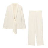 ZARZ Homemade New Women's Ocean Smozy Thin Scarf Blaves Straight Pants HZ0107