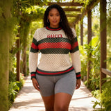 Girls Slimming Striped Tuxedo Sweater Dress With Thin Knitted Dress Temperament Elegant HZ0107