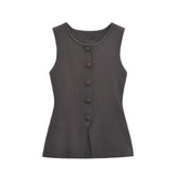 ZARZ Homemade New Women's Classic Soft Buckle Vest Blouse 5039394 HZ0107