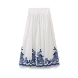 ZARZ Homemade New Women's Fashion Series Clamming Embroidered Shirts HZ0107