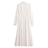 ZARZ Homemade New Women's Classic Clip Long-Sleeved Muffin Dress 0387053 HZ0107