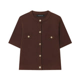 ZARZ Homemade New Women's Smocoat Smozy Short-Sleeved Knitted Top 1822/022/621 HZ0107