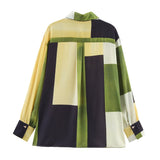 ZARZ Homemade New Women's Seamed Tense Tense T-Shirt Silky Sty Printed Pants HZ0107