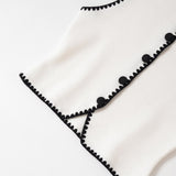 ZARZ Homemade New Women's Oceanic Smozy Claming Embroidered Knitted Vest 5536104 HZ0107