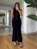 Summer Women's Fashion Bodywear Body Armor Solid Color Body Repair Hip Two Sets Of Knitted Long Skirt Suit Woman HZ0107