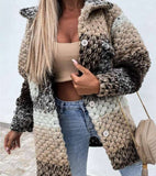 2025 Explosion Ebaywish Autumn And Winter New Fashion Printing Lady's Coat HZ0107