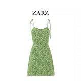 ZARZ Homemade New Women's Classic Folded Decorative Short Dress 3067260 HZ0107