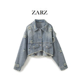 ZARZ Homemade New Women's Classic Stylish Denim Short Jacket Coat 8197295 HZ0107