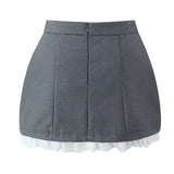 ZARZ Homemade New Women's Classic Fashion Fashion Lace Spliced Floral Bud Skirts HZ0107