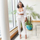 Women's Spring And Summer High-Waisted Leisure Trousers Slim Slimming Suit Trousers Ladies Trousers Autumn Professional Pants HZ0107