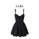 ZARZ Homemade New Women's Classic Fashionable Fish Bones And Bow Lace Sling Skirts HZ0107